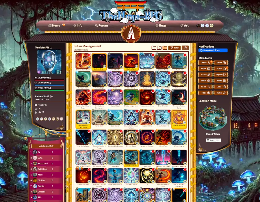 Screenshot from Jutsus