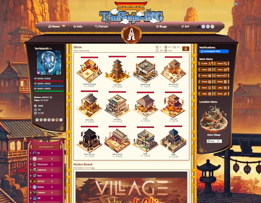 Screenshot from Village